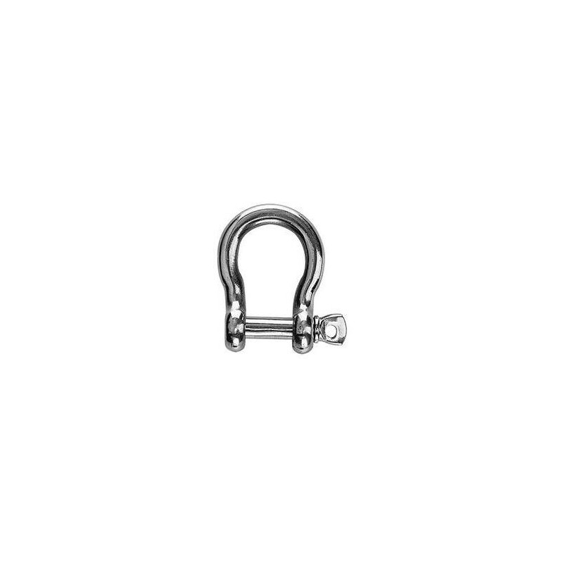 Manille  LYRE FORGEE (les2)  diam 4 mm  L9/H20 mm